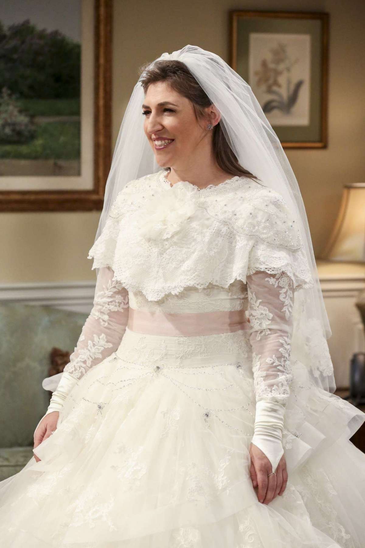 L'abito da sposa di Amy in The Big Bang Theory, dettaglio