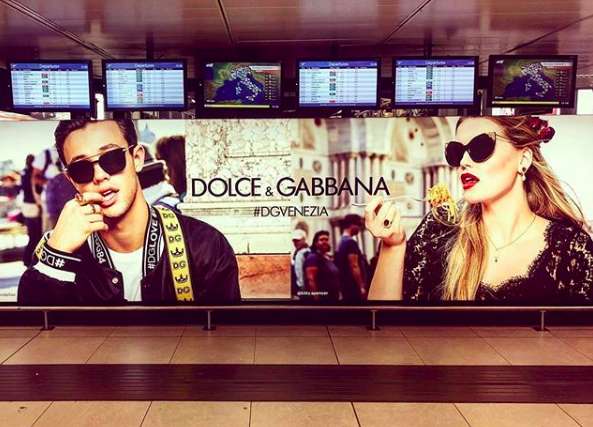 La modella nella campagna Dolce&Gabbana