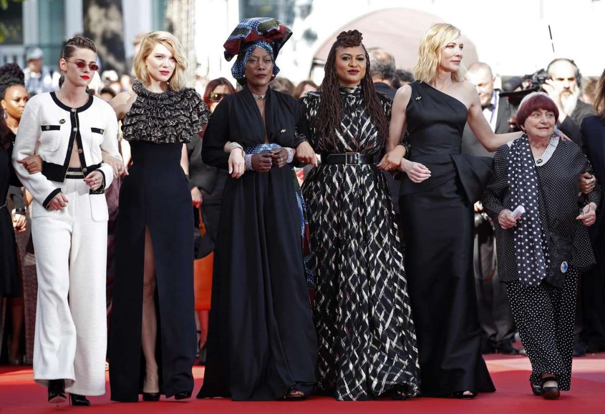 Lea Seydoux in Louis Vuitton, Khadja Nin e Ava DuVernay in Alberta Ferretti