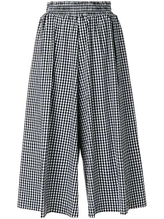 Pantaloni culotte a quadri Twin Set