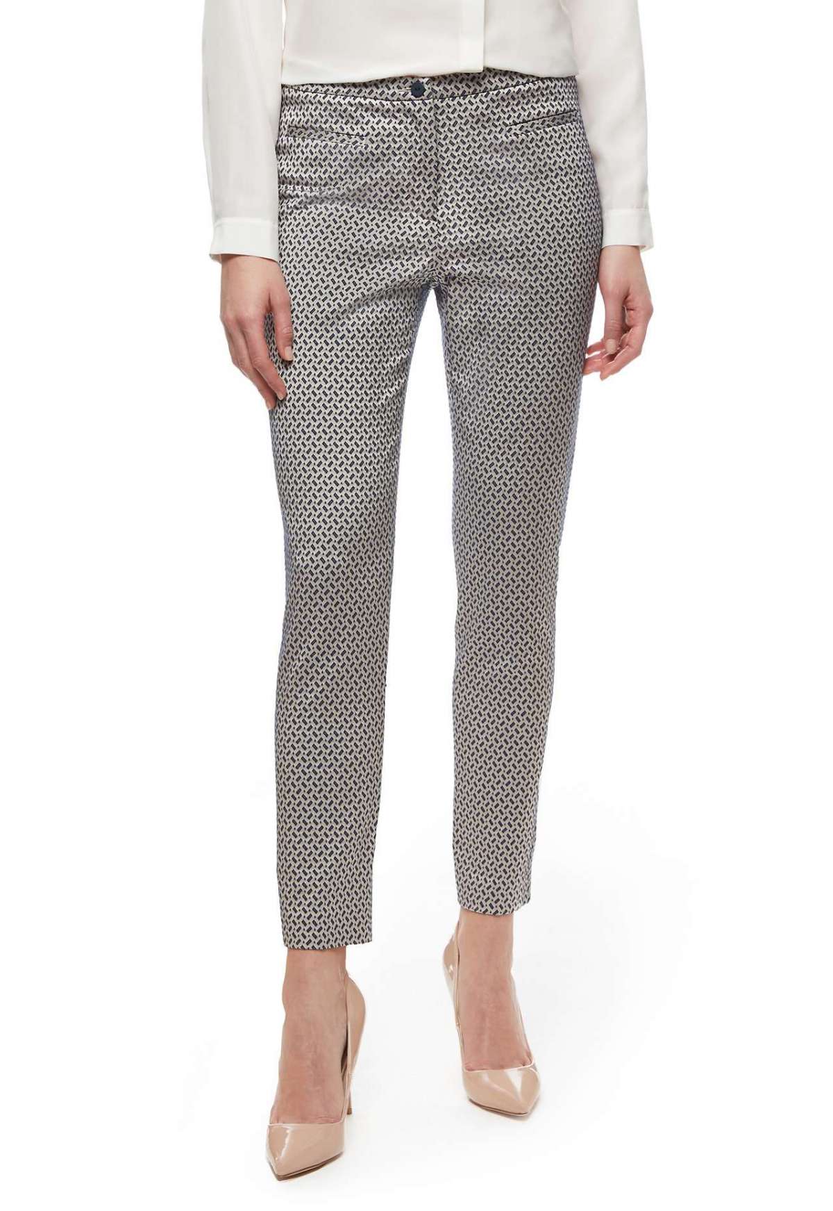 Pantaloni in jacquard geometrico Stefanel a 145 euro