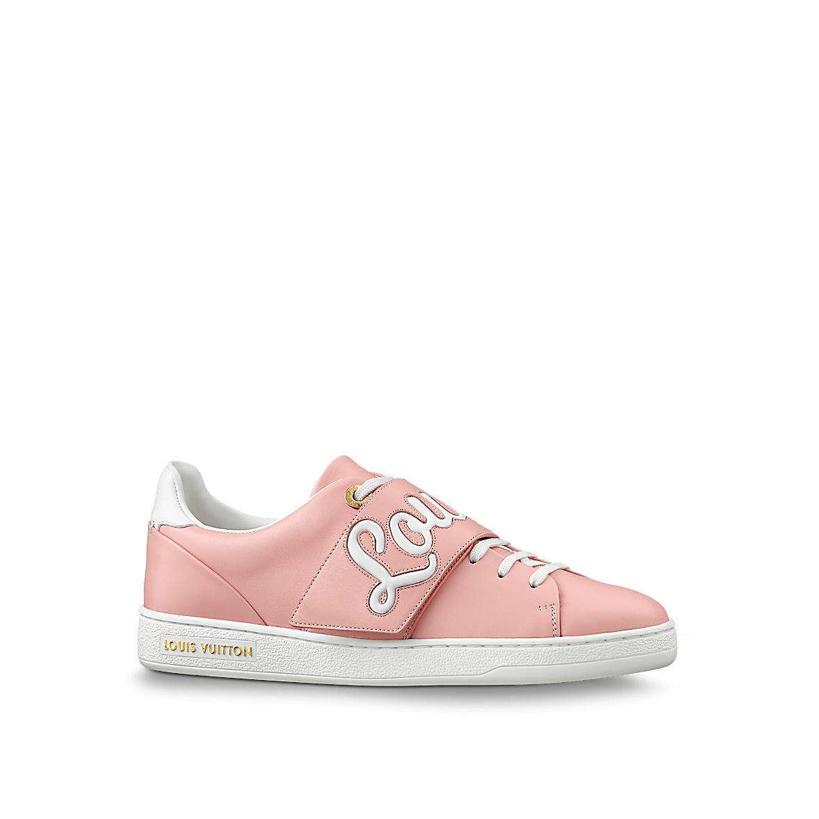 Sneakers in pelle rosa Louis Vuitton