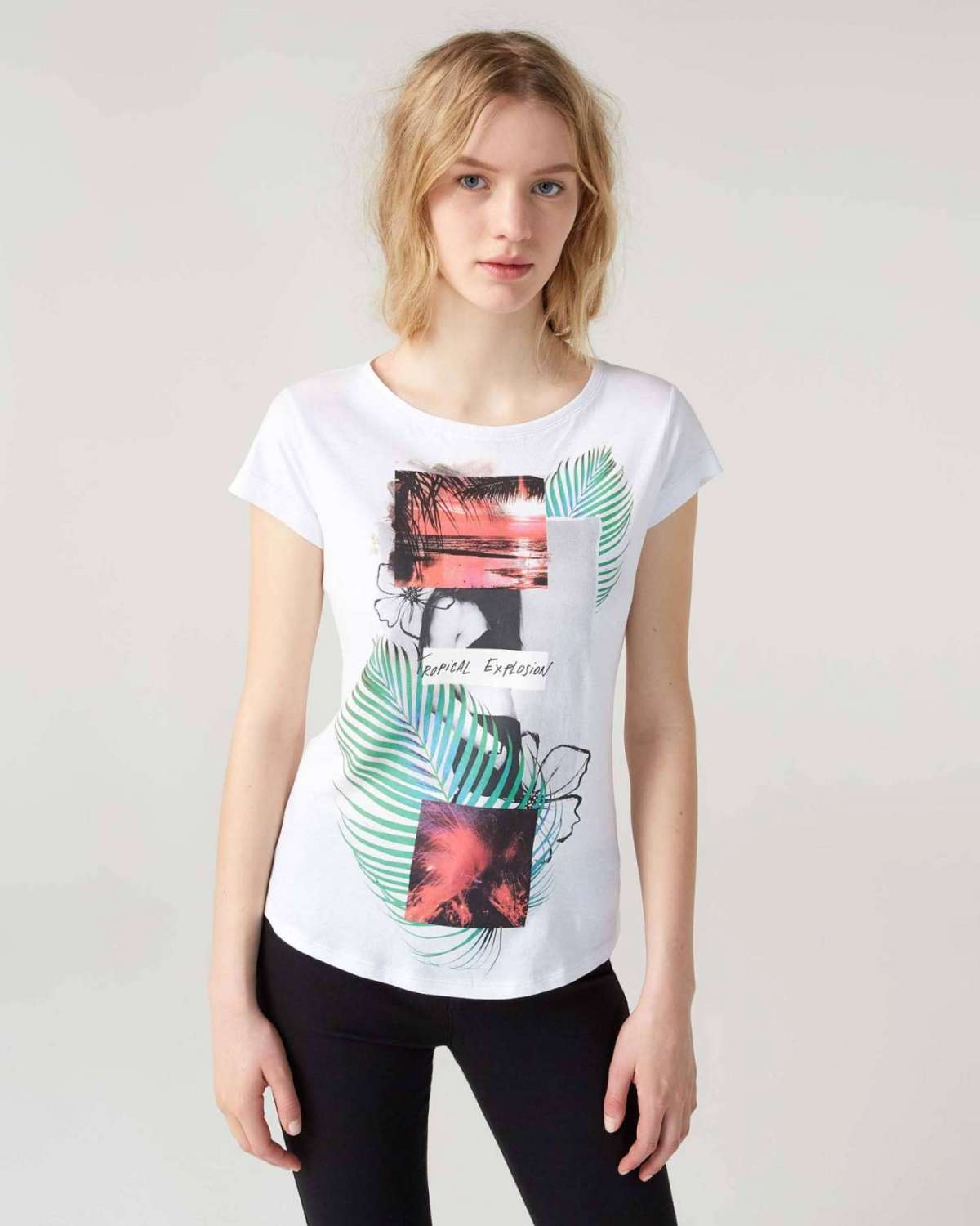T-shirt stampata Sisley a 19 euro