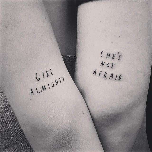 Tatuaggio per amicizia femminile