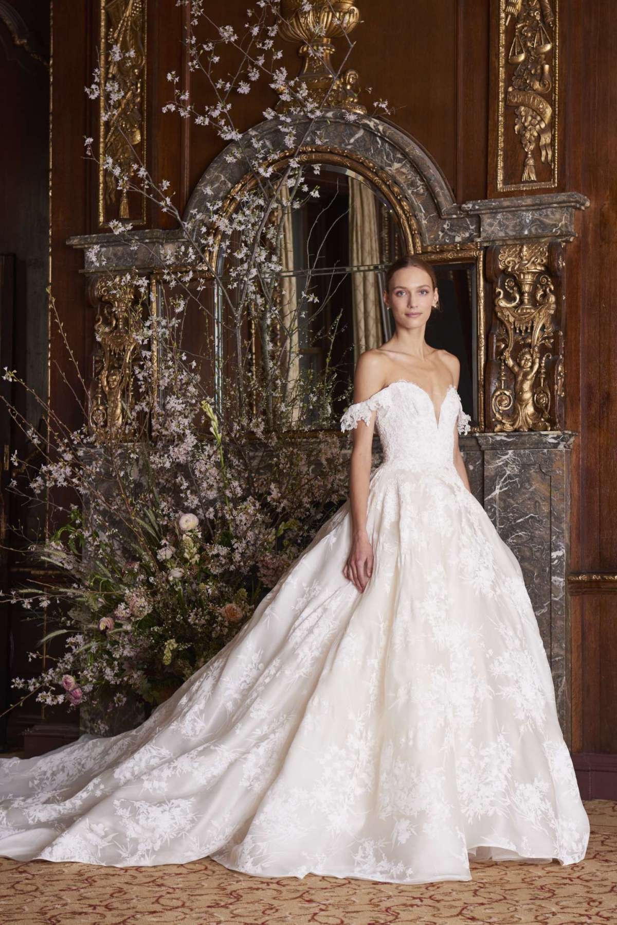 Vestito da sposa da principessa Monique Lhuillier