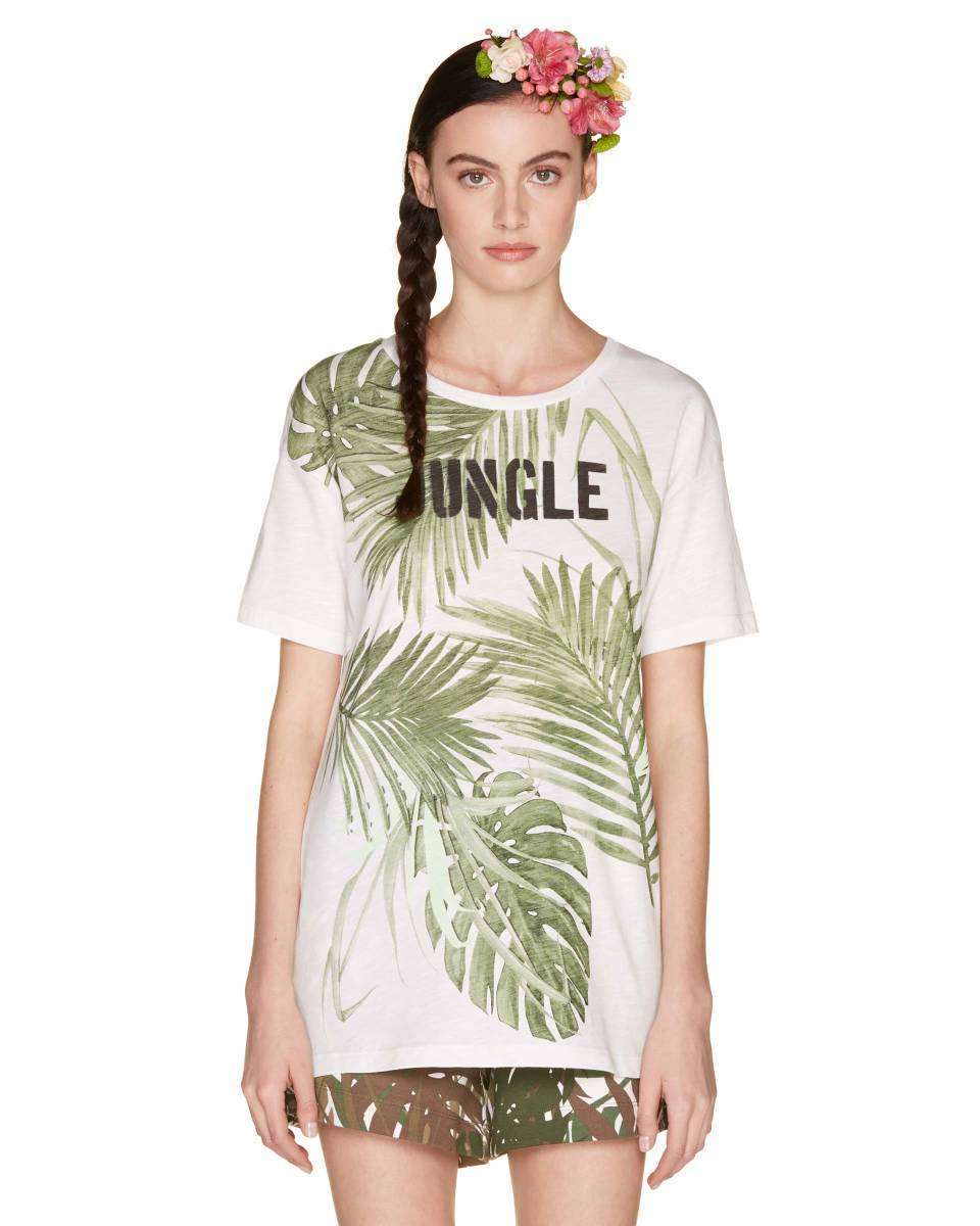 Abbigliamento premaman 2018: maglia jungle