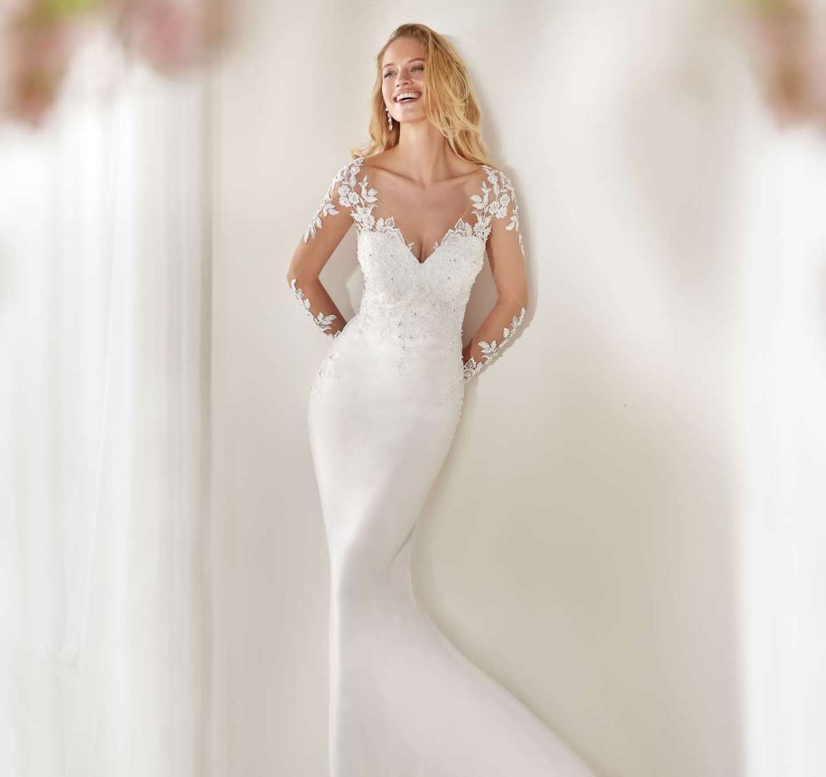 Abito da sposa a sirena Colet