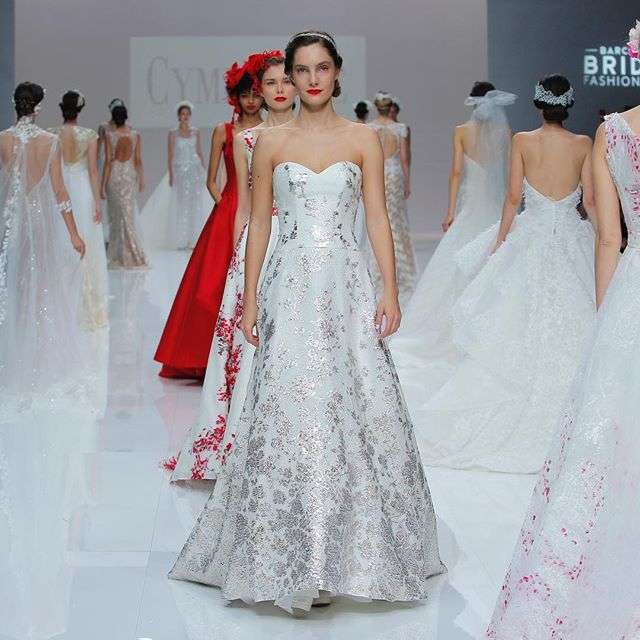 Abito da sposa bianco e argento Cymbeline