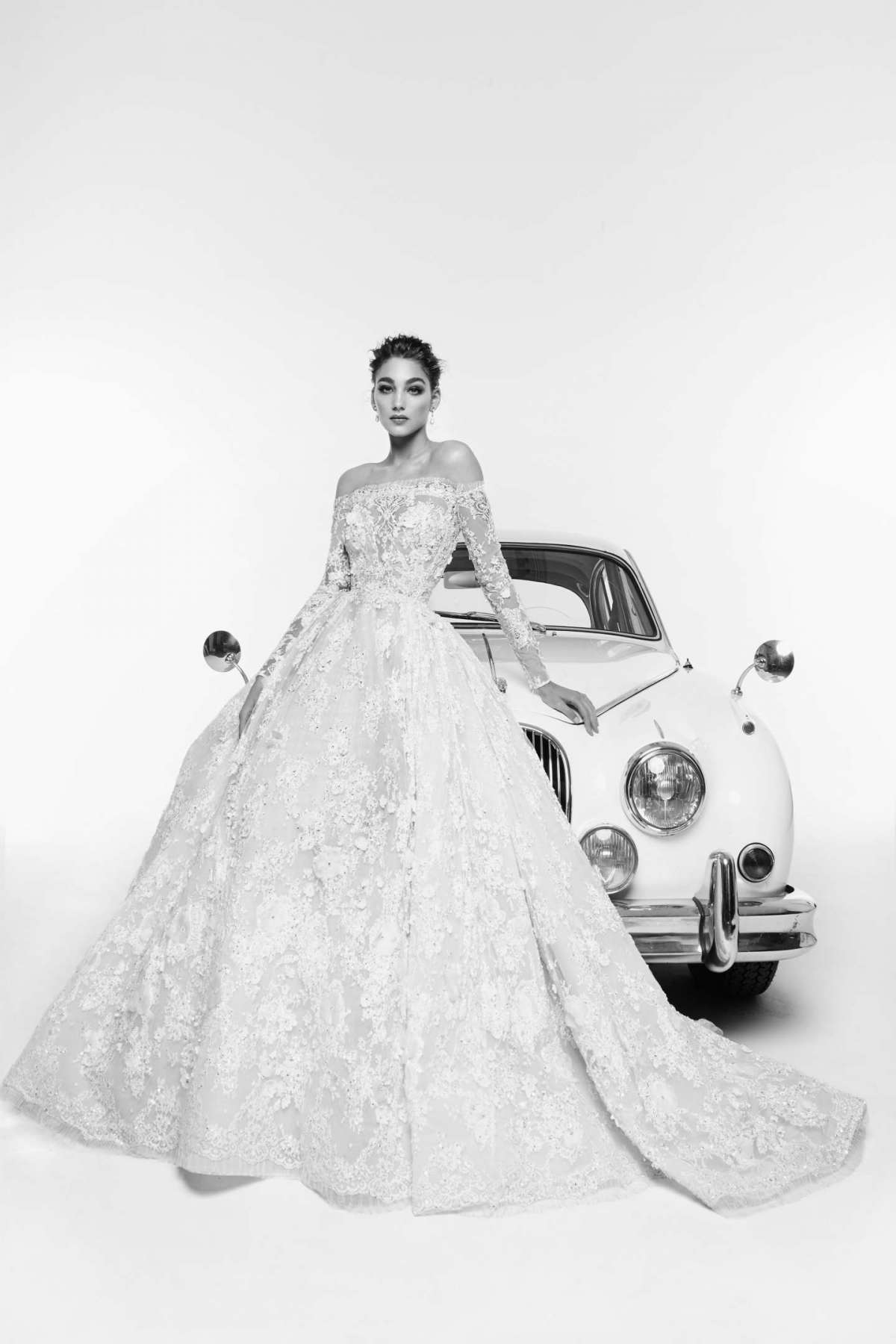 Abito da sposa da principessa in pizzo Zuhair Murad