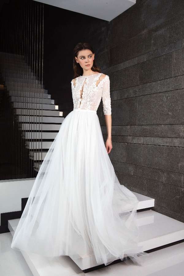 Abito da sposa in organza e pizzo Tony Ward