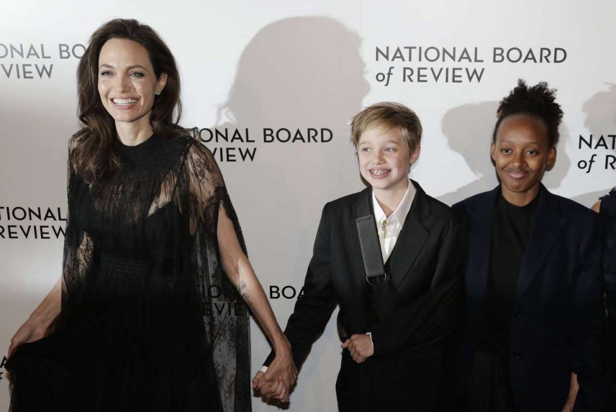 Angelina Jolie con i figli