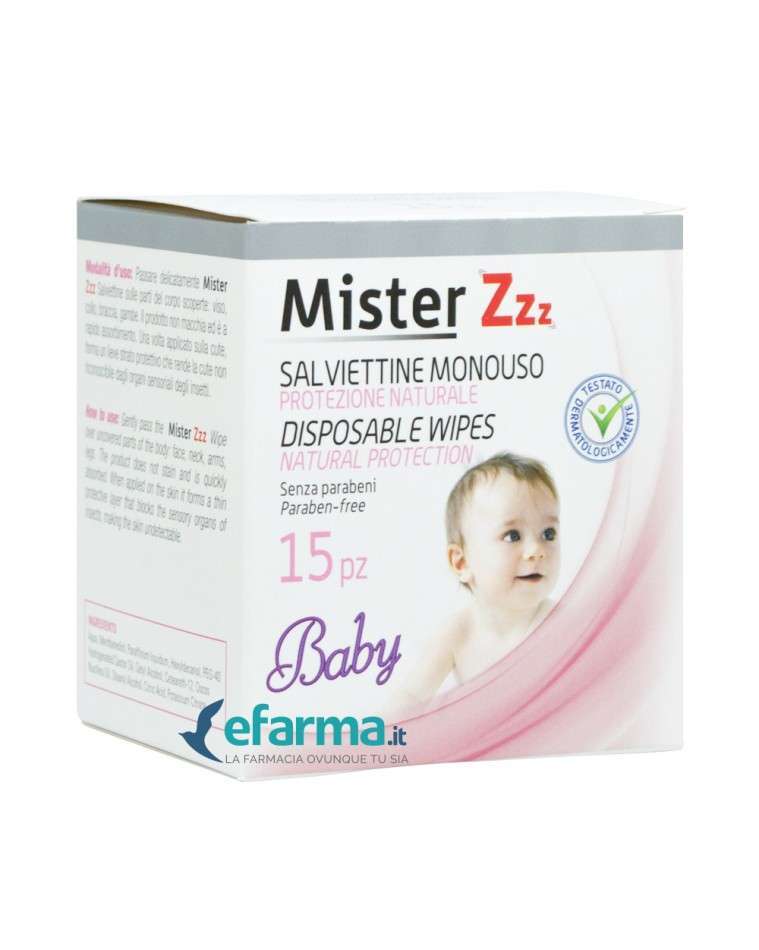 Antizanzare per bambini: salviette Mister Zzz