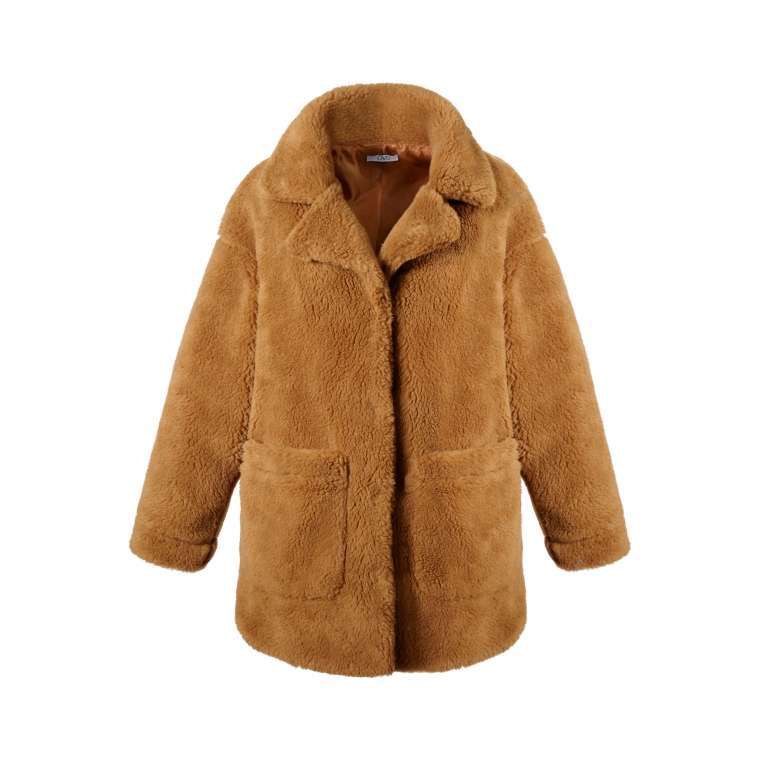 Cappotto effetto pelliccia marrone OVS