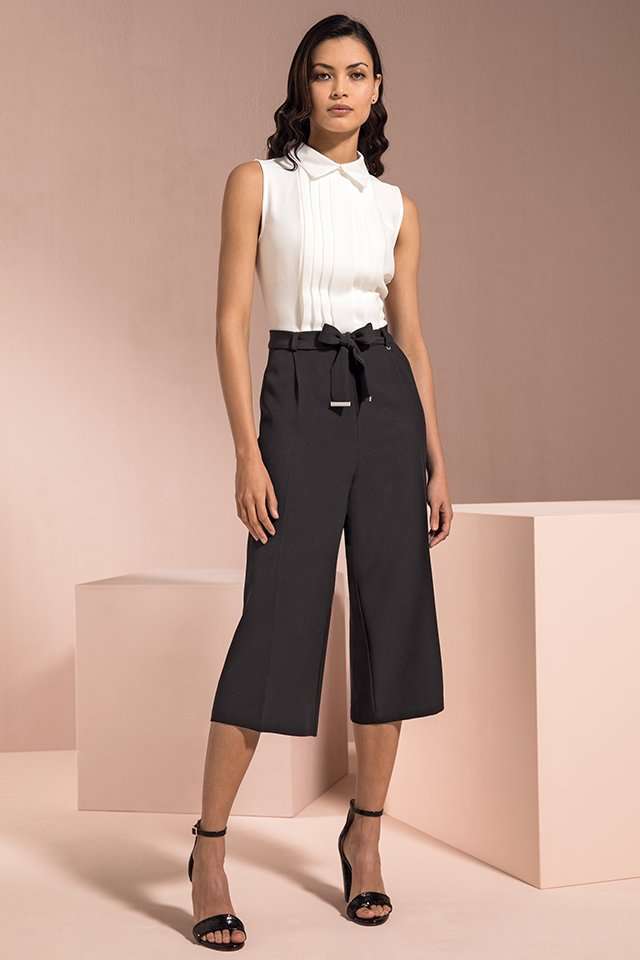 Completo da cerimonia con pantaloni culotte e camicia