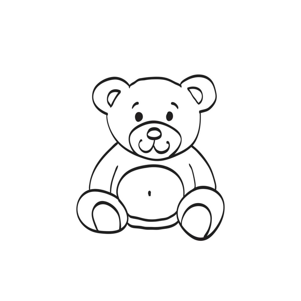Disegno di un orsetto da stampare