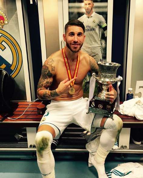 Il fisico sportivo di Ramos