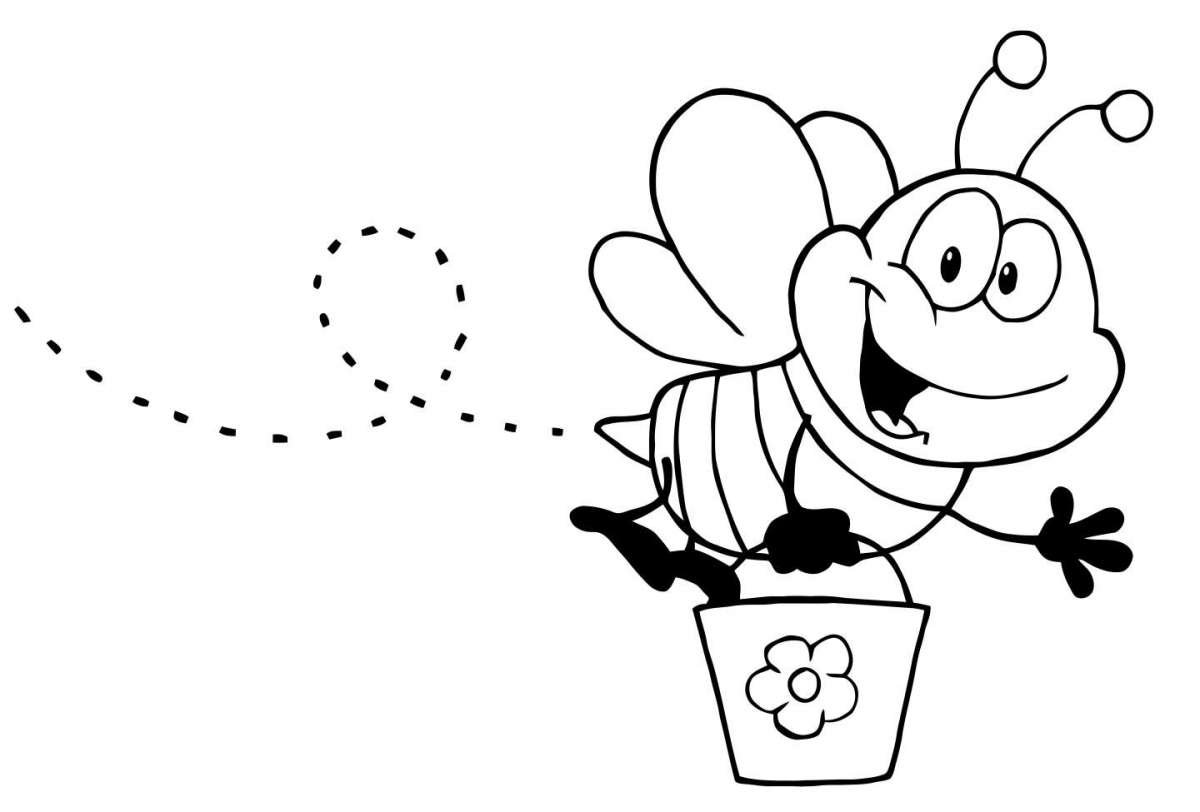 Immagine di ape da stampare