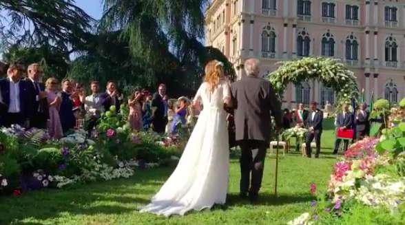 La sposa verso l'altare