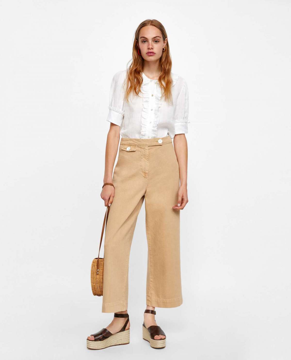 Pantaloni culotte e camicia Zara