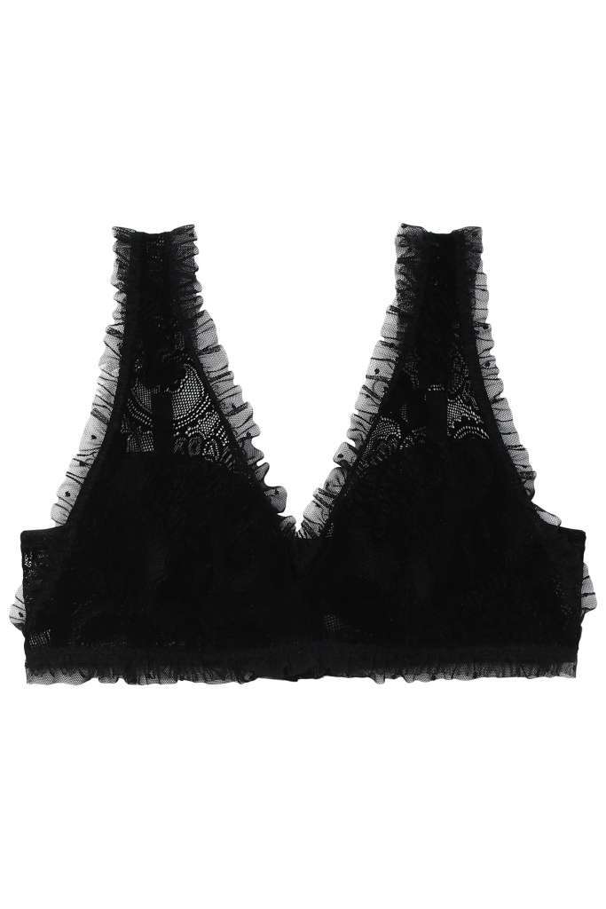 Reggiseno di pizzo nero