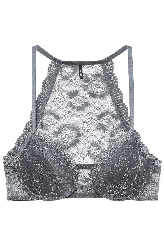 Reggiseno grigio di pizzo Tezenis