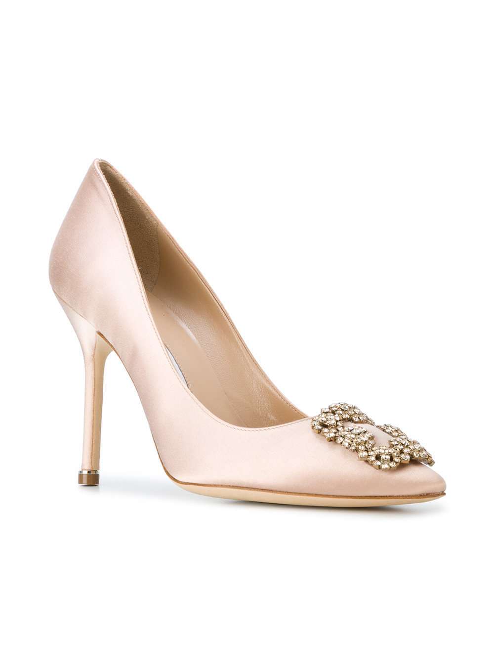 Scarpe da sposa rosa cipria Manolo Blahnik