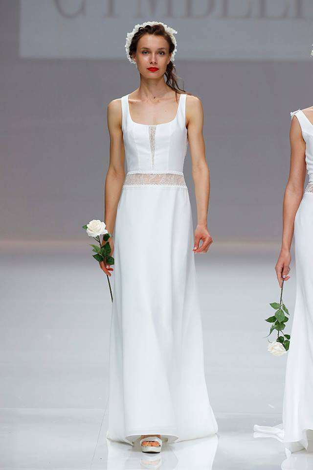 Vestito da sposa con effetto crop top Cymbeline