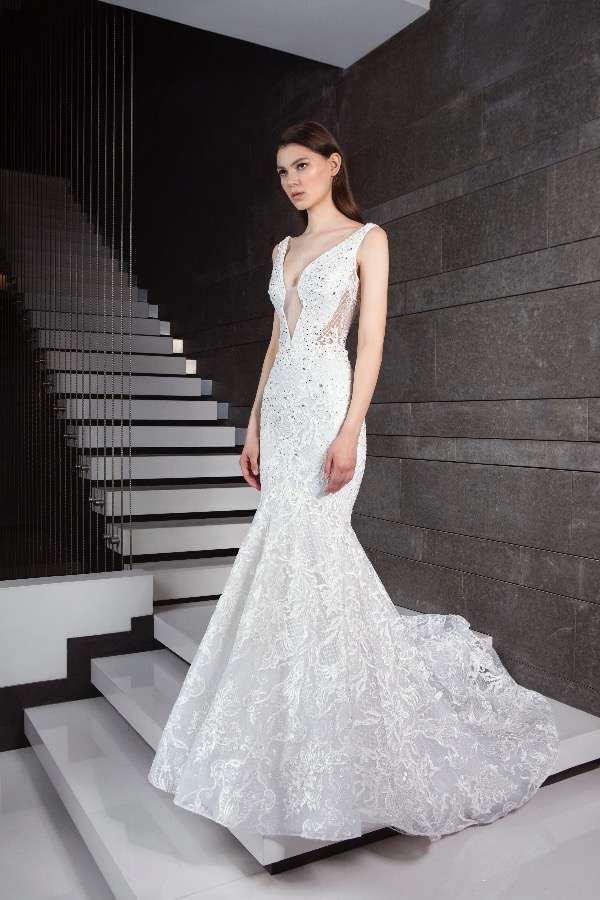 Vestito da sposa cut-out a sirena Tony Ward