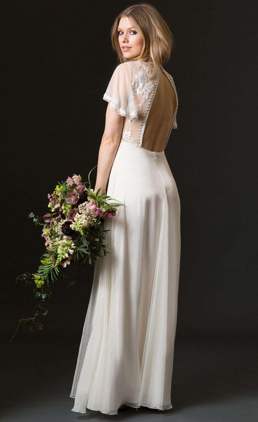 Abito da sposa con schiena scoperta Temperley London