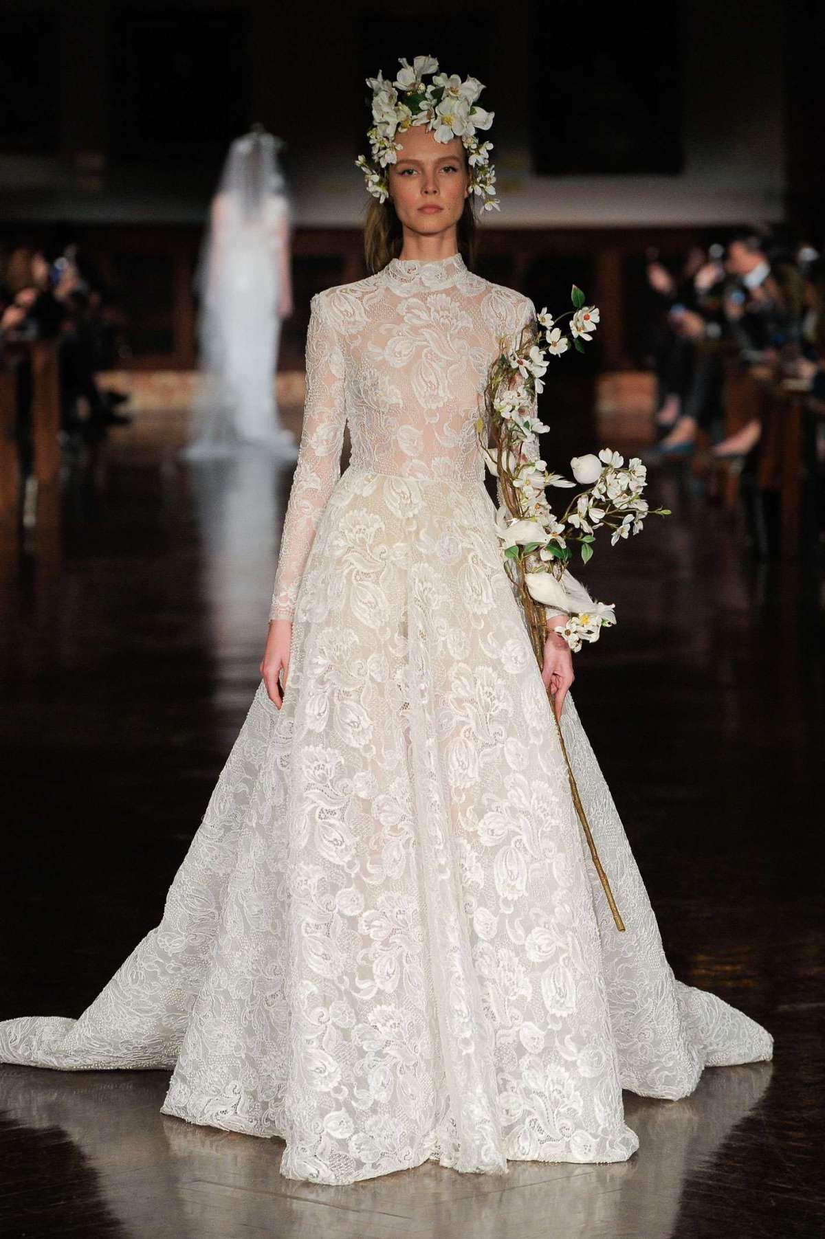 Abito da sposa da principessa in pizzo Reem Acra