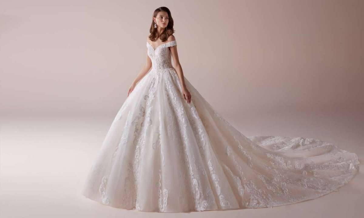 Abito da sposa da principessa in pizzo Romance