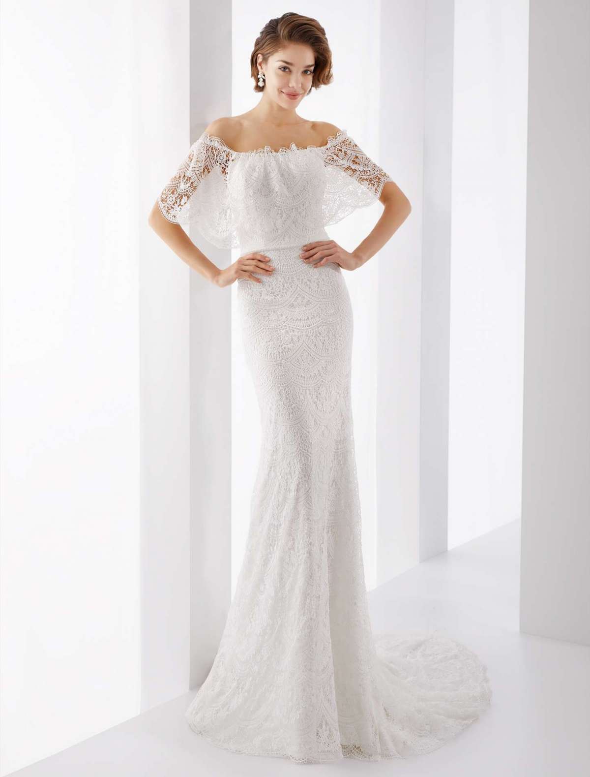 Abito da sposa in pizzo boho-chic