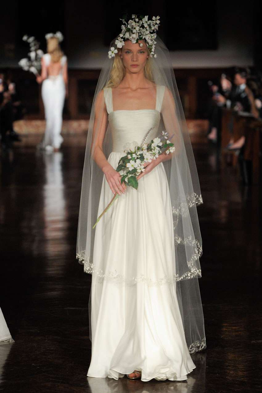 Abito da sposa in seta Reem Acra