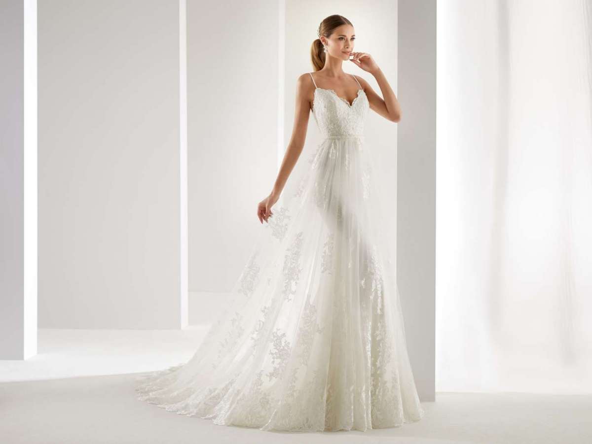 Abito da sposa plissè ampio Aurora