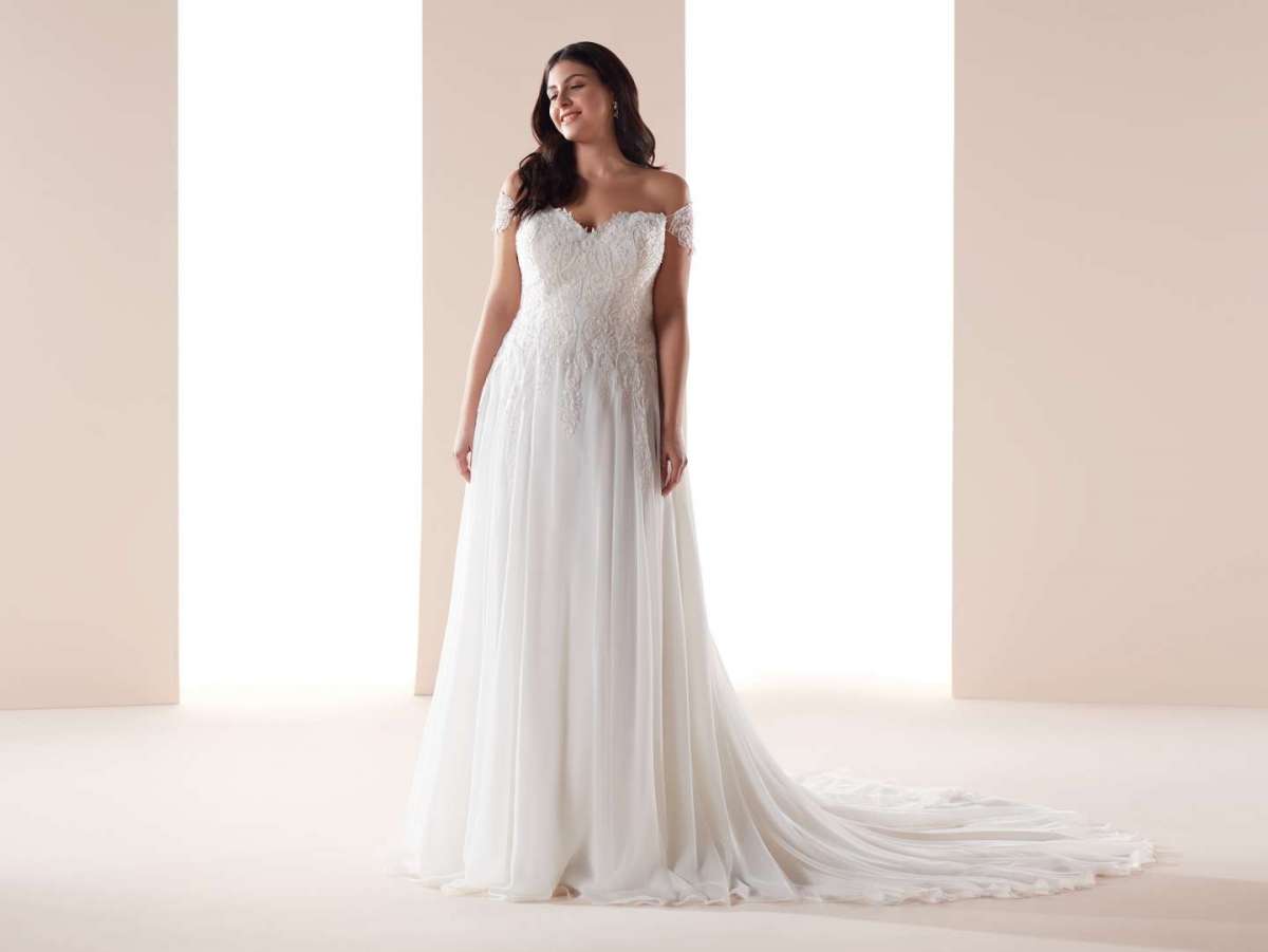 Abito da sposa stile impero taglie forti Nicole Lovely Wedding Curves