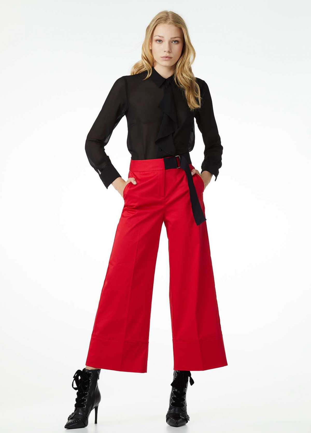 Pantaloni culotte rossi Liu Jo a 129 euro