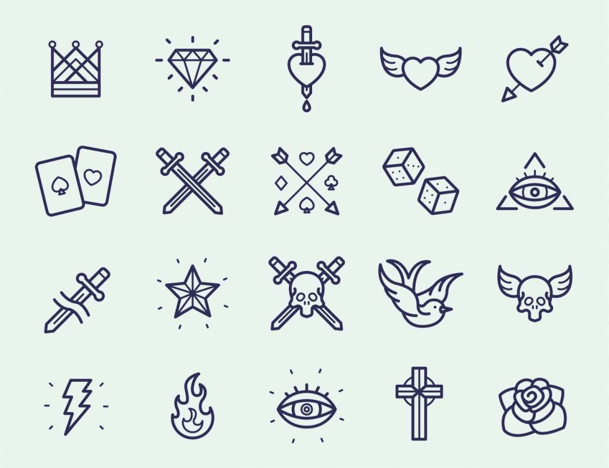 Simboli per tatuaggi femminili piccoli