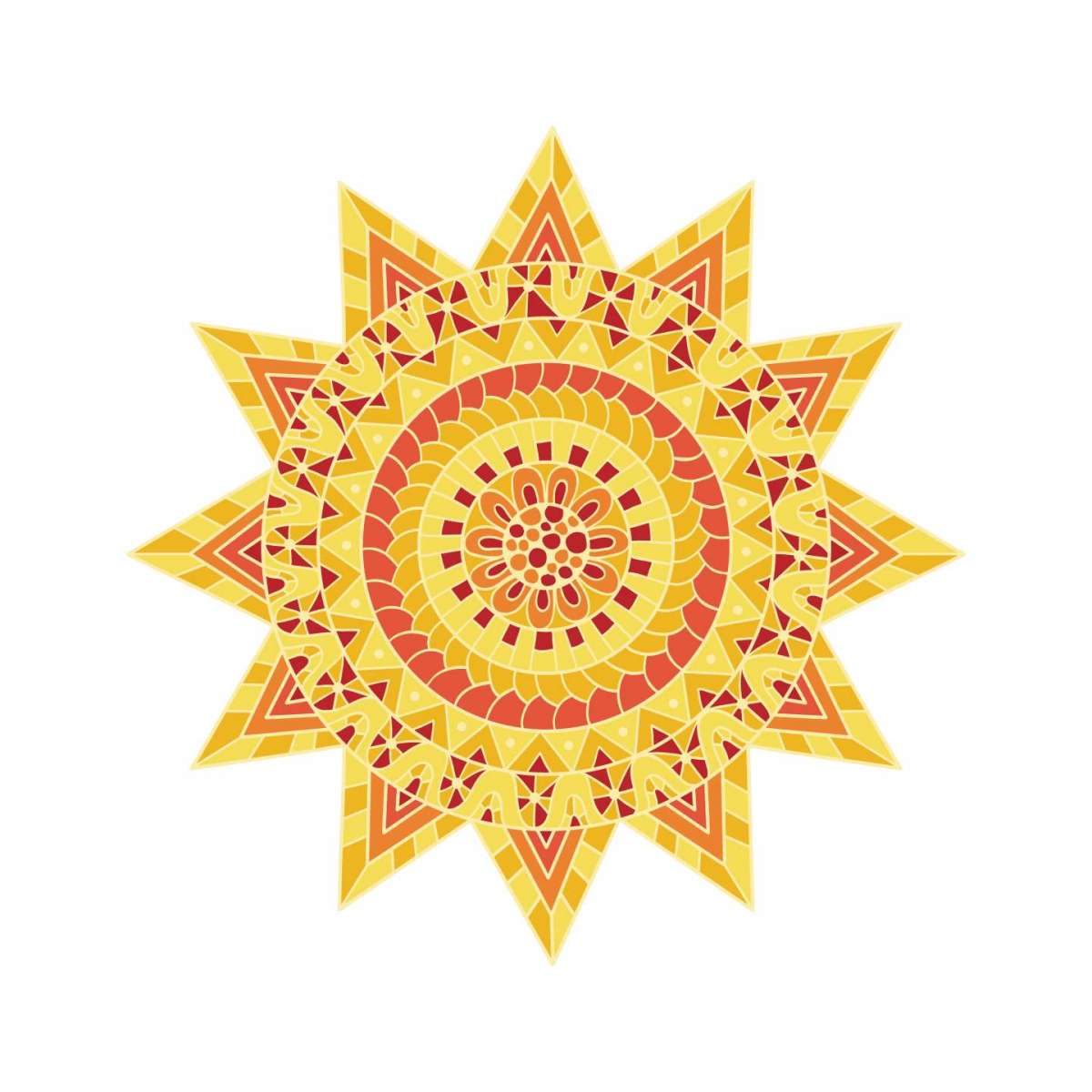 Sole maori colorato