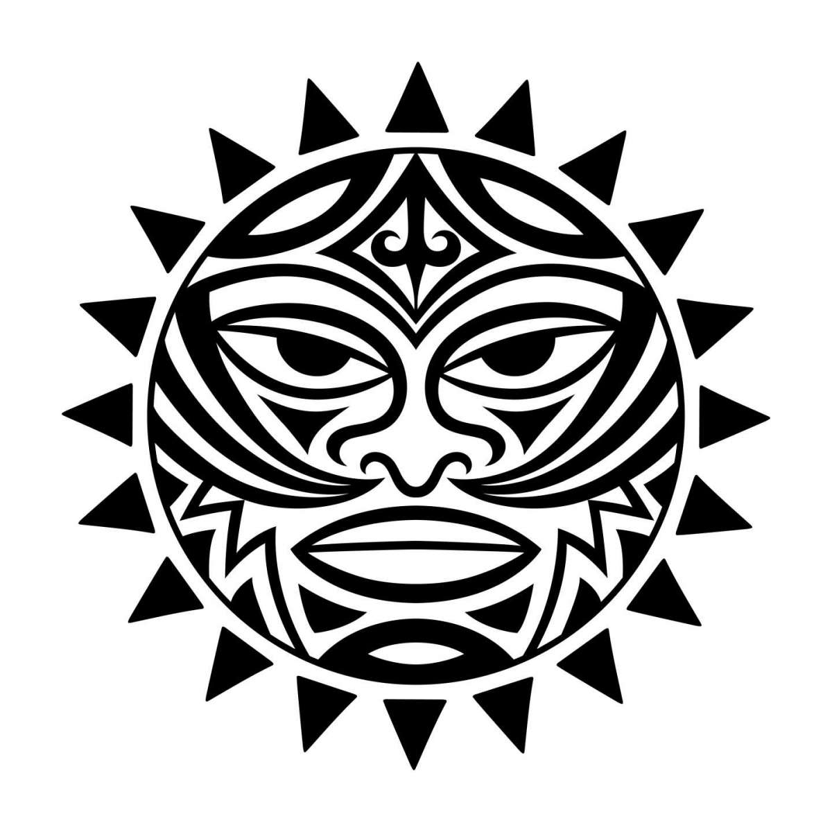 Sole maori da tatuare