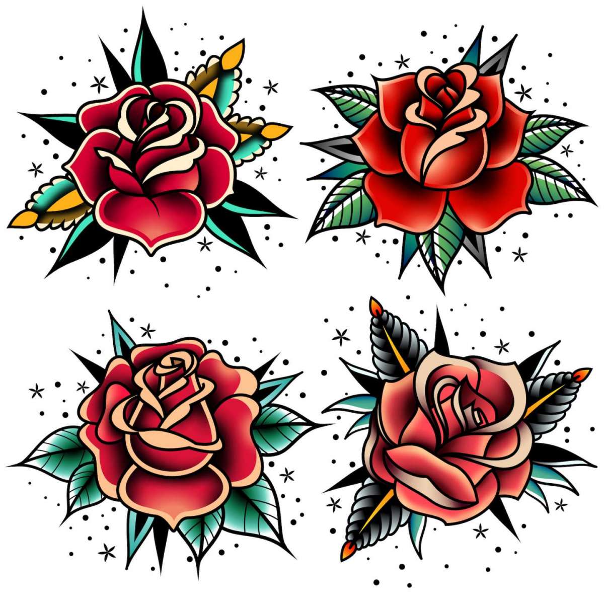 Tatuaggio femminile rose