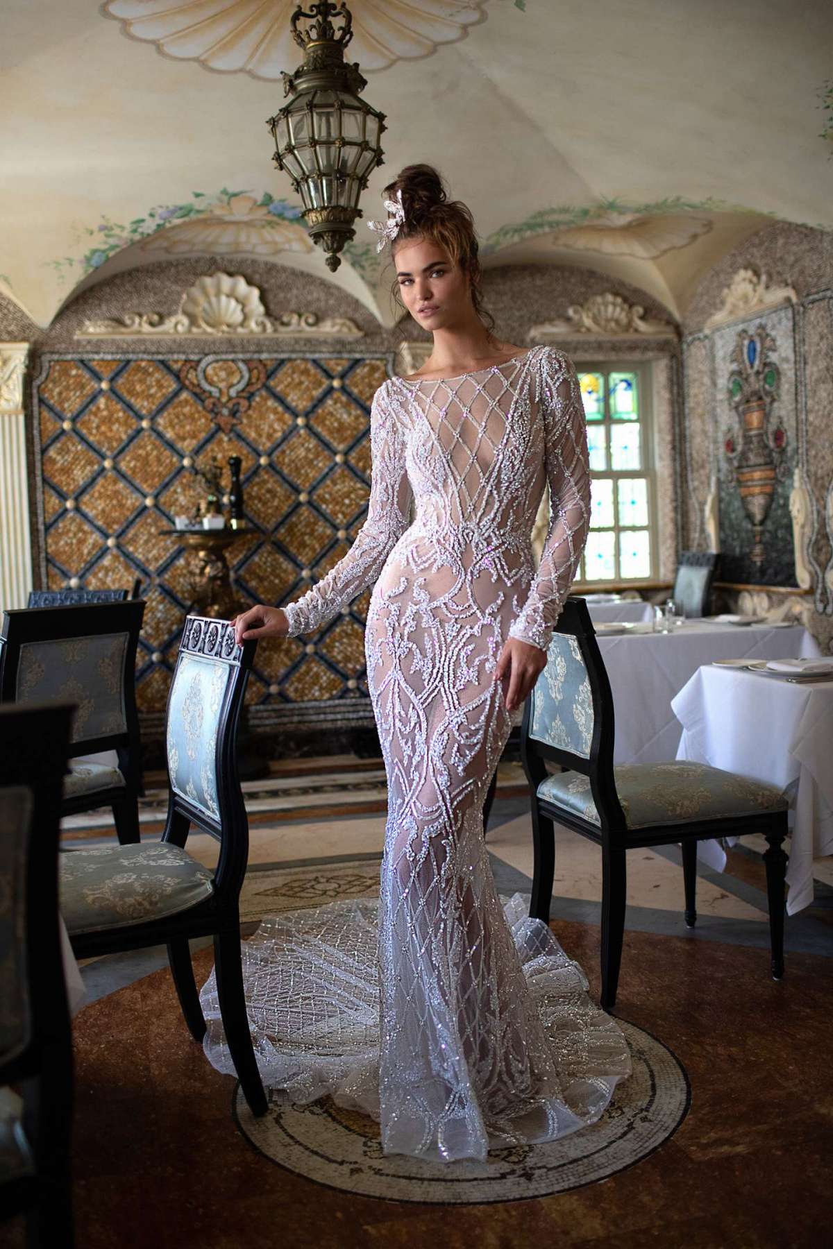 Vestito da sposa a maniche lunghe Berta