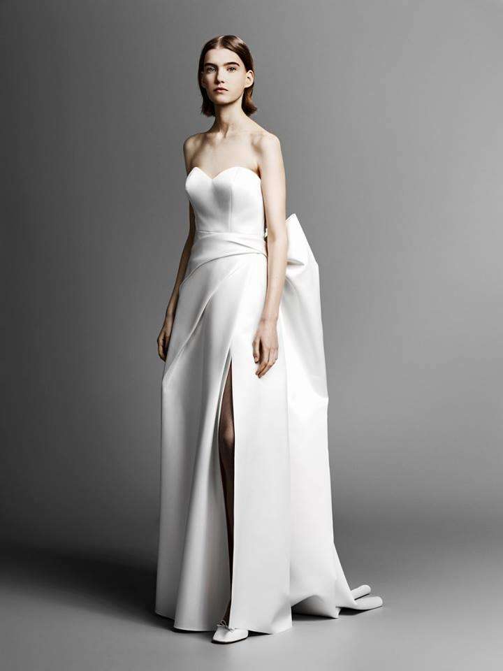 Vestito da sposa con b-side decorato Viktor & Rolf