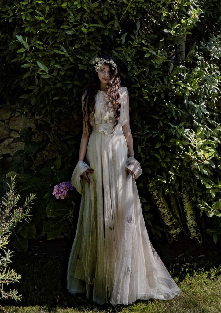 Abito da sposa plissè Elisabetta Delogu