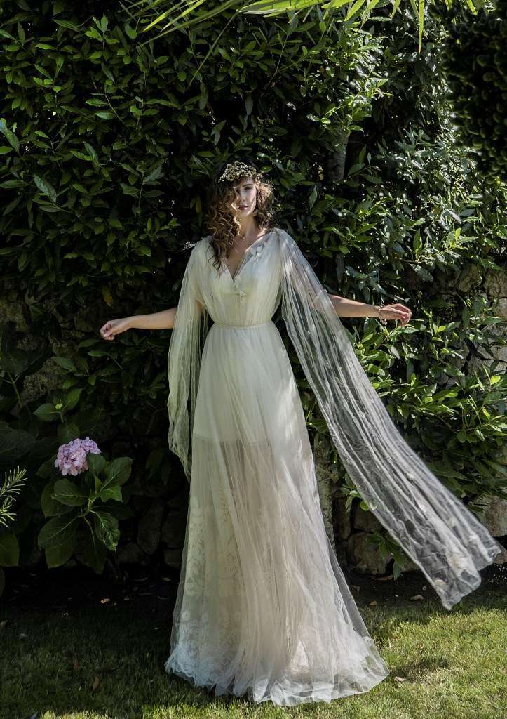 Abito da sposa plissettato Elisabetta Delogu