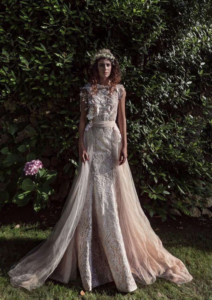 Abito da sposa rosa Elisabetta Delogu