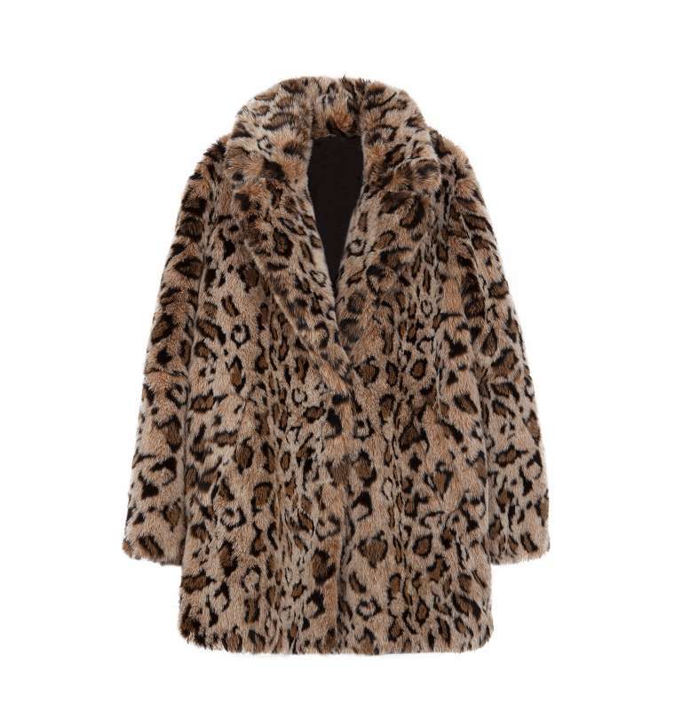 Cappotto in pelliccia ecologica Bershka