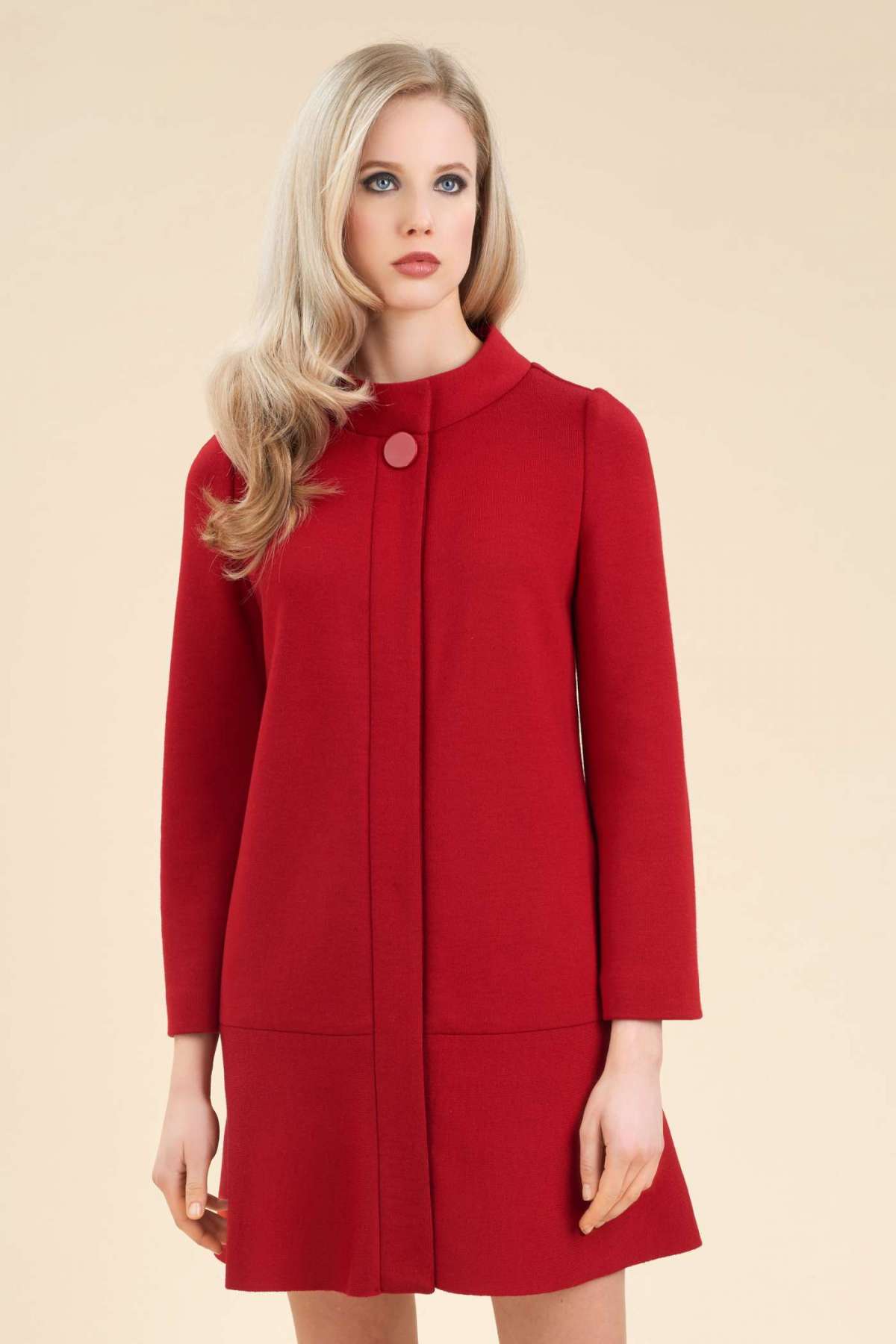 Cappotto rosso in lana Luisa Spagnoli a 490 euro