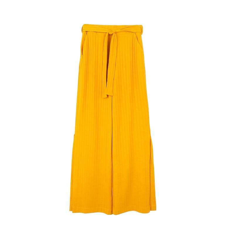 Pantaloni a palazzo giallo Bershka