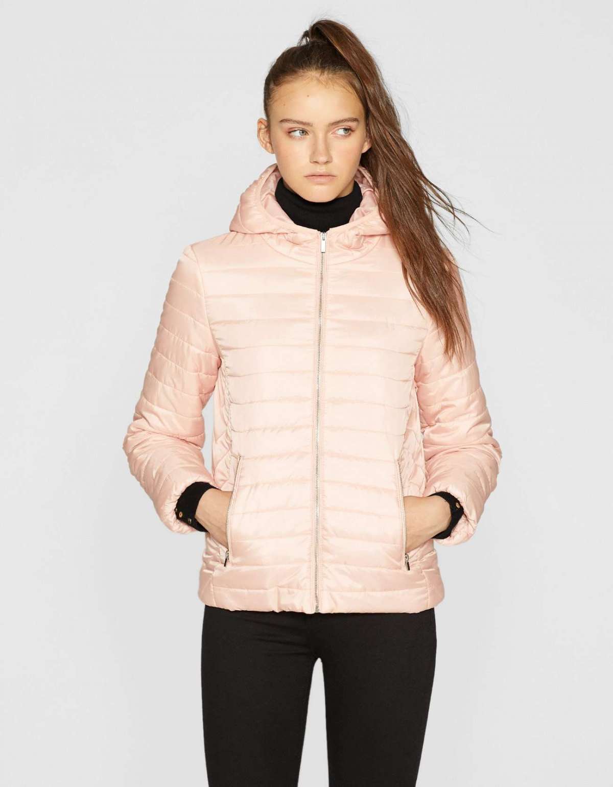 Piumino rosa Stradivarius a 19,99 euro