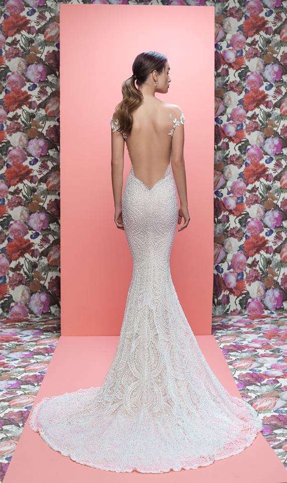 Abito da sposa a sirena con schiena nuda Galia Lahav